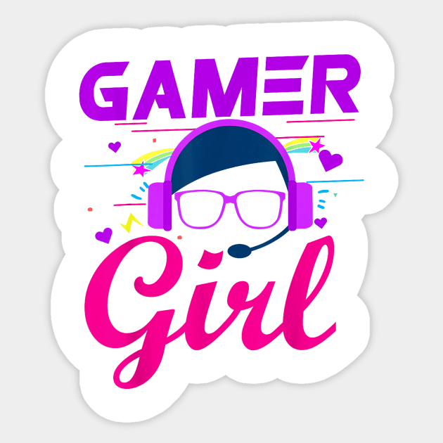 Gamer Girl Cute Gaming Sticker by AlindaEudoro431994